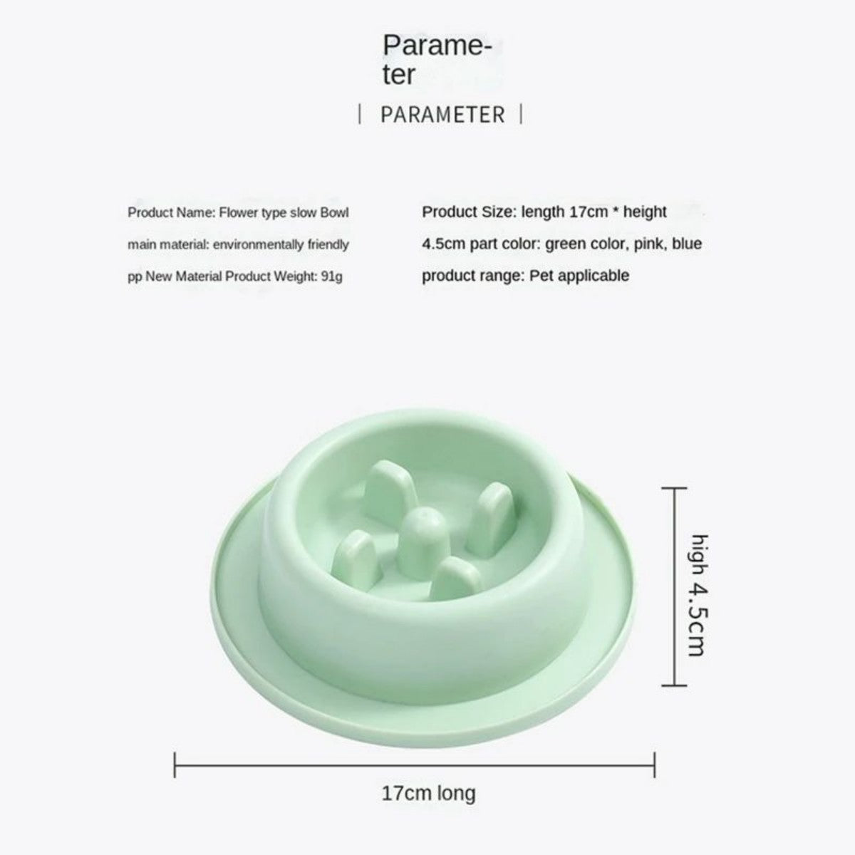 Pet Slow Eating Anti Choking Interactive Feeding Bowl Plate