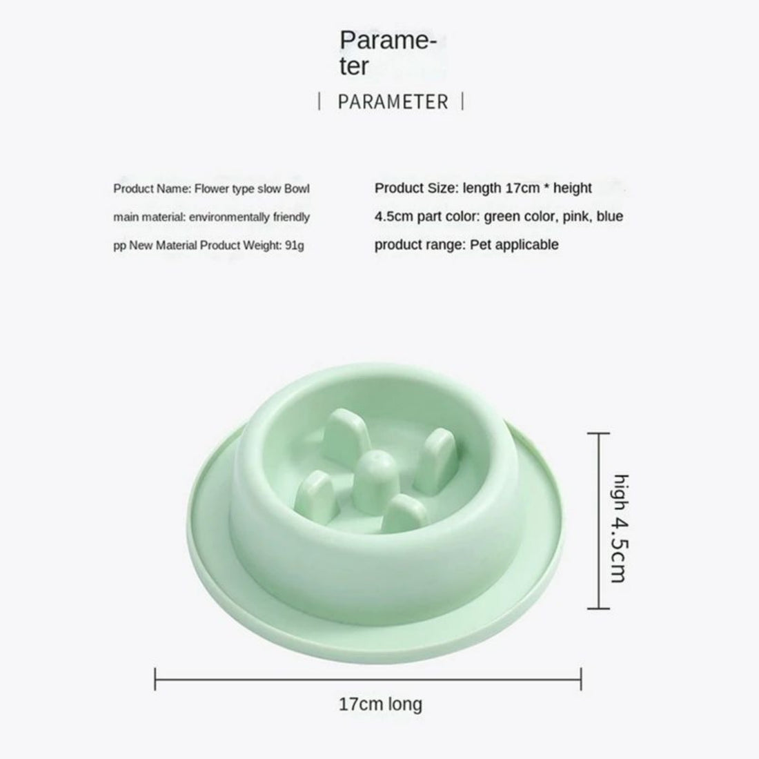 Pet Slow Eating Anti Choking Interactive Feeding Bowl Plate