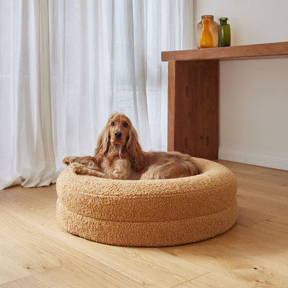 Pet Solid Color Leisure Round Nest Bed