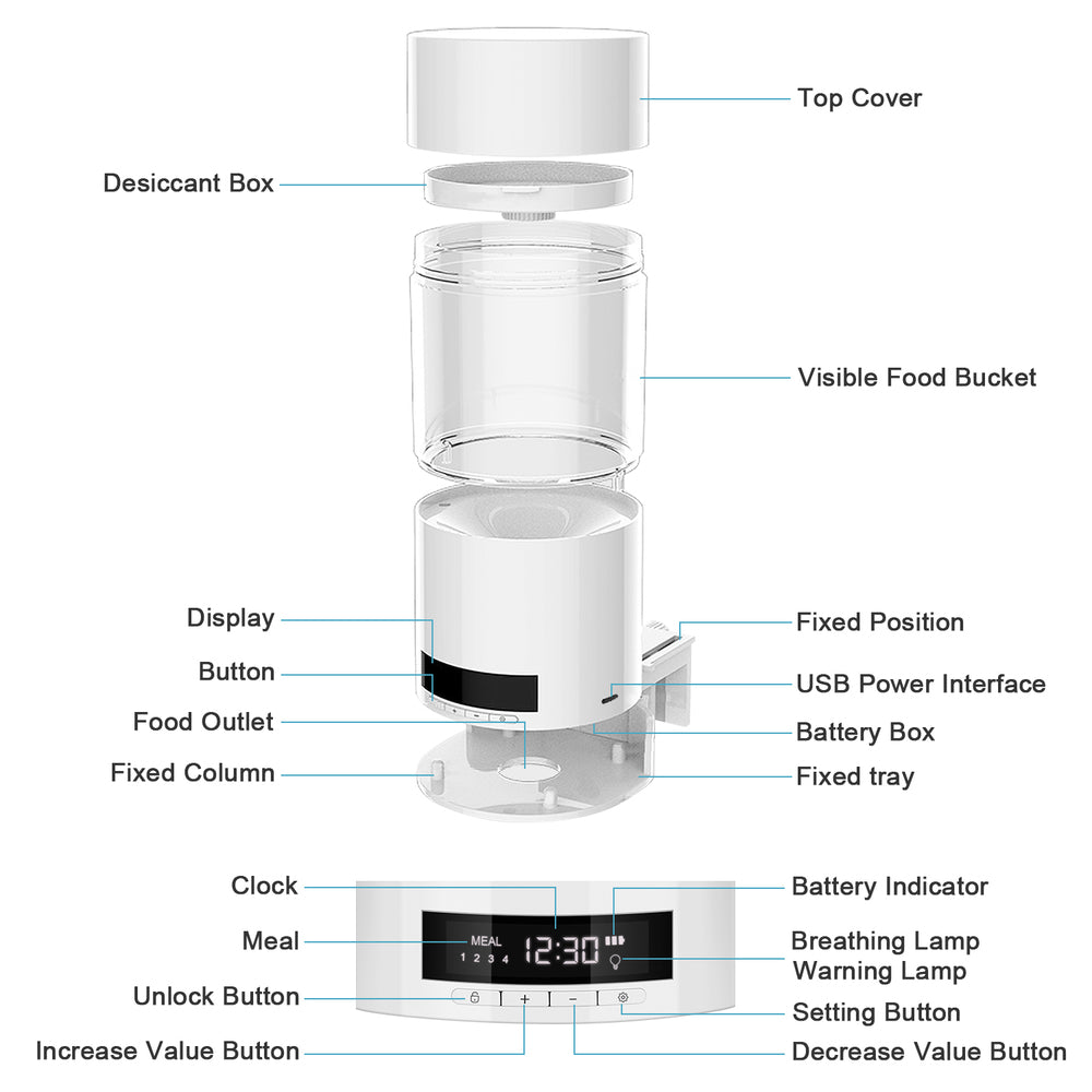 Automatic Aquarium Fish Feeder Timer Dispenser