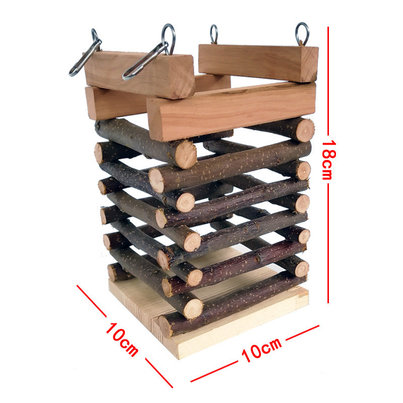 Wooden Rabbit Hay Grass Feeder Rack
