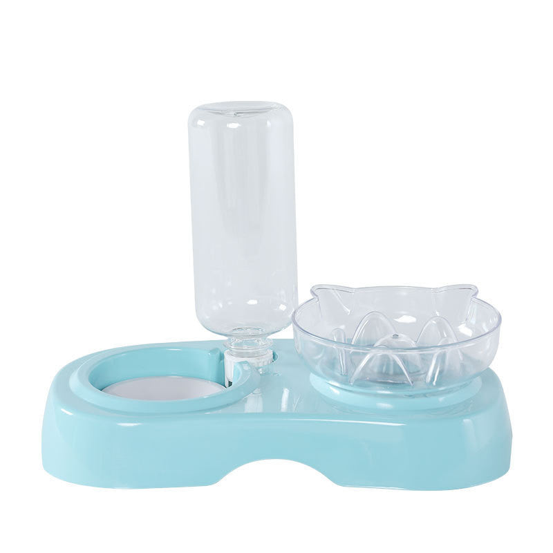 Pet Transparent Plastic Feeding Drinking Bowl