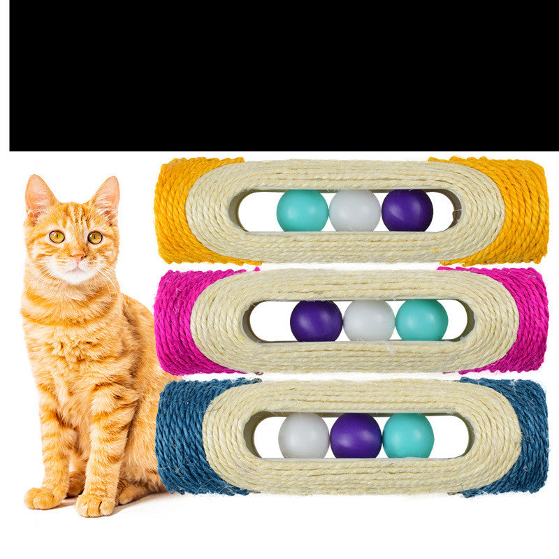 Pet Long Sisal Drum Three Piece Toy Set
