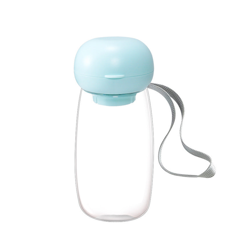 Pet Portable Travel Water Bottle Drinking Bowl Cup Lanyard