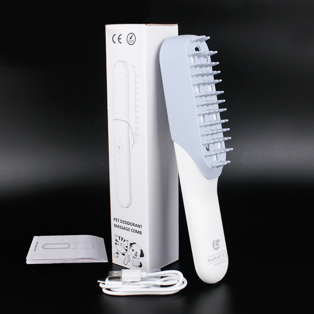 Silicone Pet Massage Brush Grooming Fur Cleaning Comb