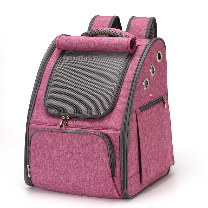 Foldable Breathable Pet Carrier Travel Backpack Bag