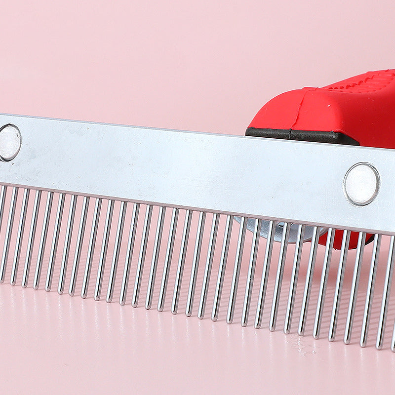 Large Pet Rake Comb Deshedding Grooming Brush Tool