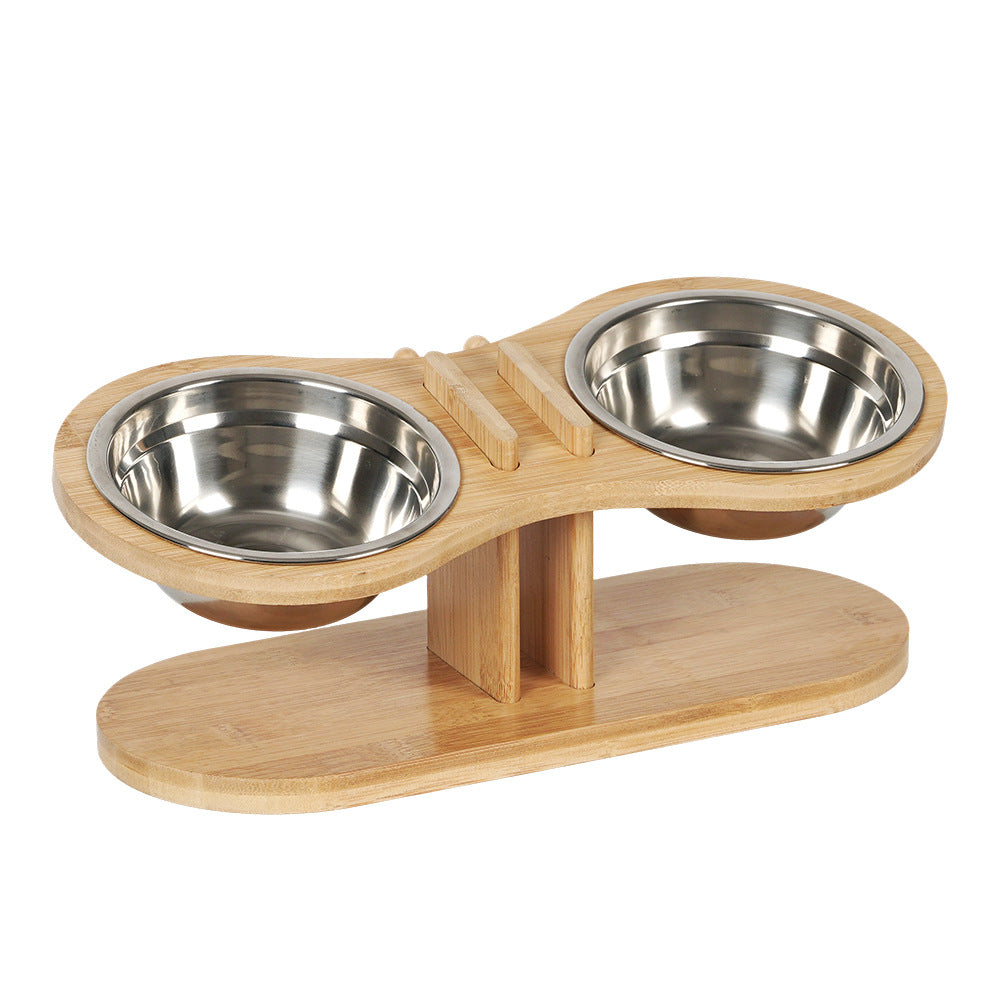Pet Adjustable Tilted Feeding Bowl Stand Ergonomic Elevated Dish