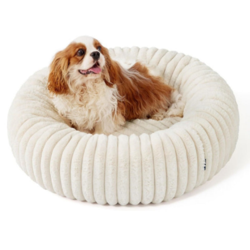 Pet High Grammage Plush Vertical Stripe Warm Bed Mat