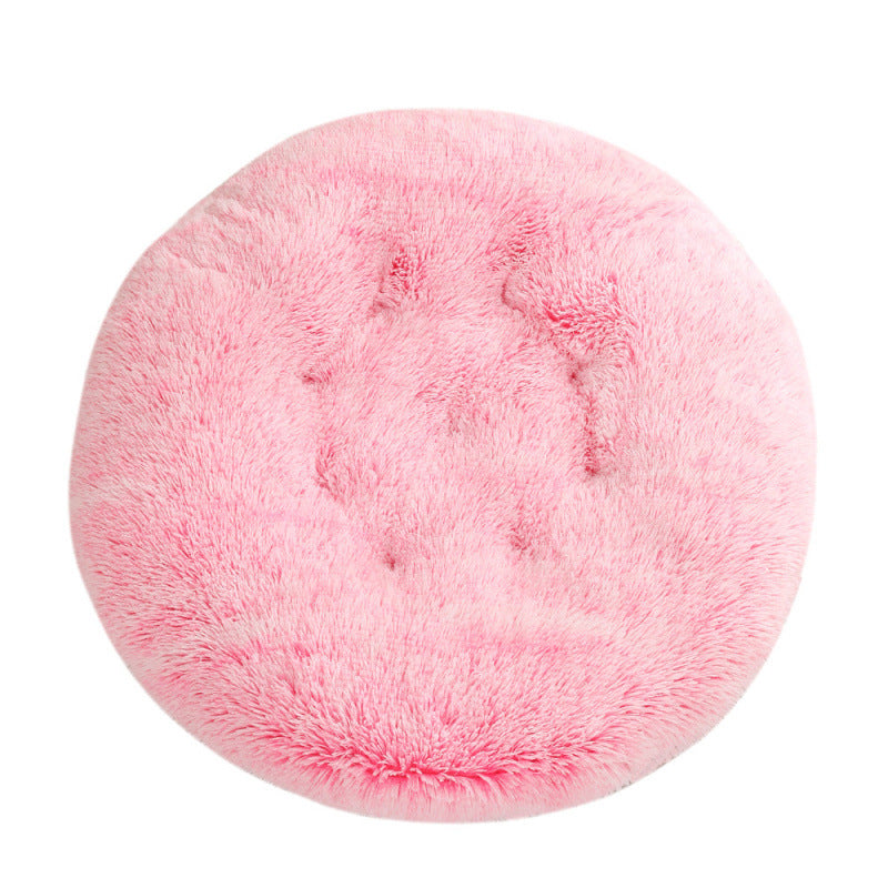 Pet Round Plush Warm Sleep Bed Mat House