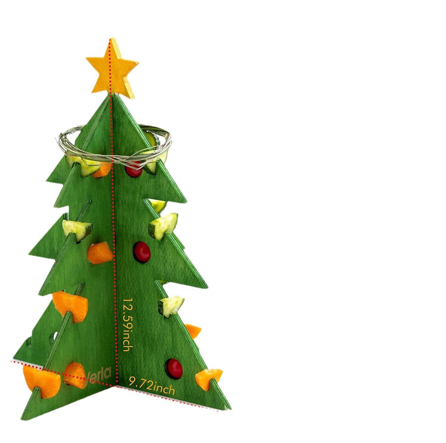 Christmas Rabbit Feeder Wooden Guinea Pig Hamster Vegetable Rack Toy