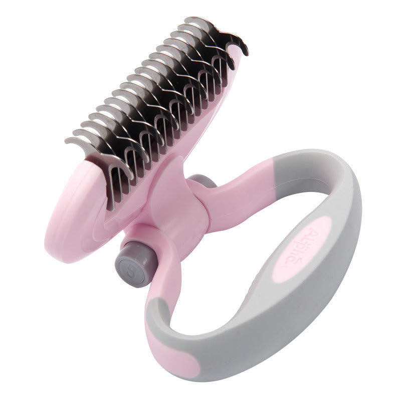 Pet Knot Comb Grooming Detangling Cleaning Tool