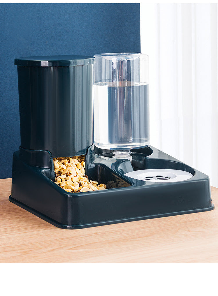 Pet Automatic Food And Water Combined Feeding Bowl Device