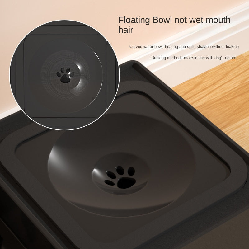 Pet Adjustable Stainless Double Elevated Feeding Bowl