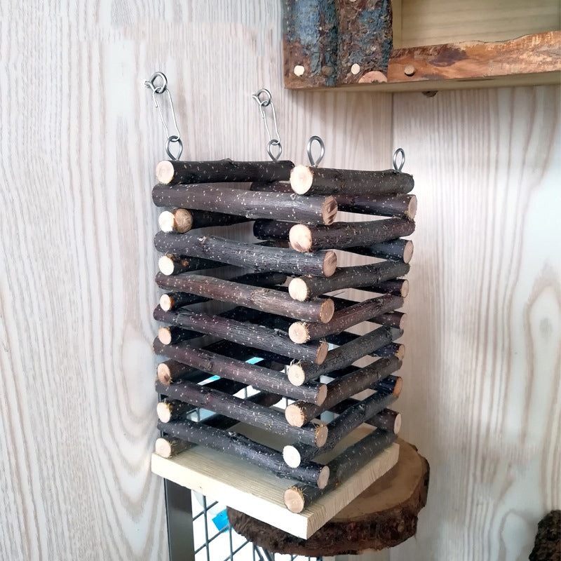Wooden Rabbit Hay Grass Feeder Rack