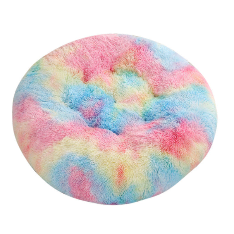 Pet Round Plush Warm Sleep Bed Mat House