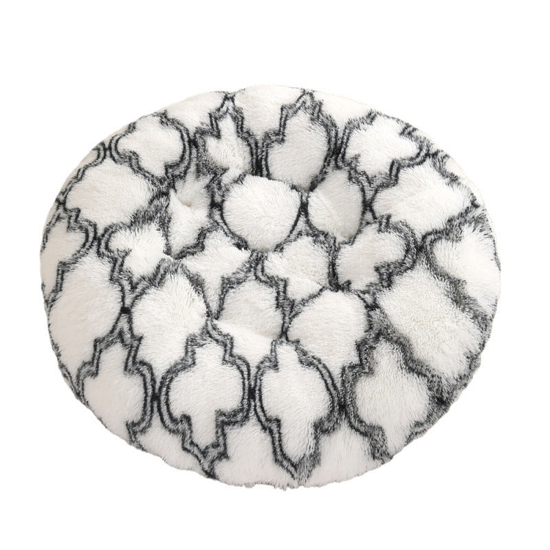 Pet Round Plush Warm Sleep Bed Mat House