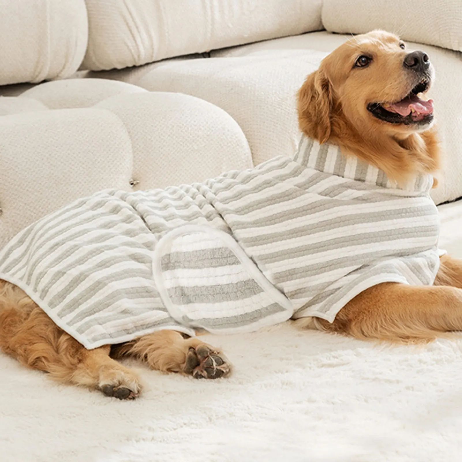 Pet Ultra Absorbent Quick Dry Thick Bathrobe Towel