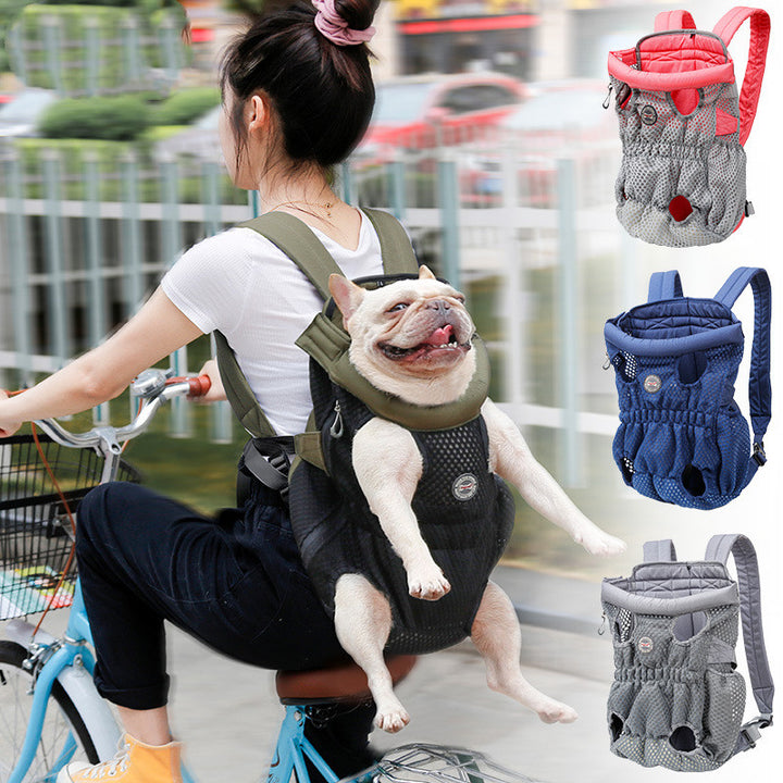 Pet Carrier Backpack Mesh Breathable Outdoor Travel Bag