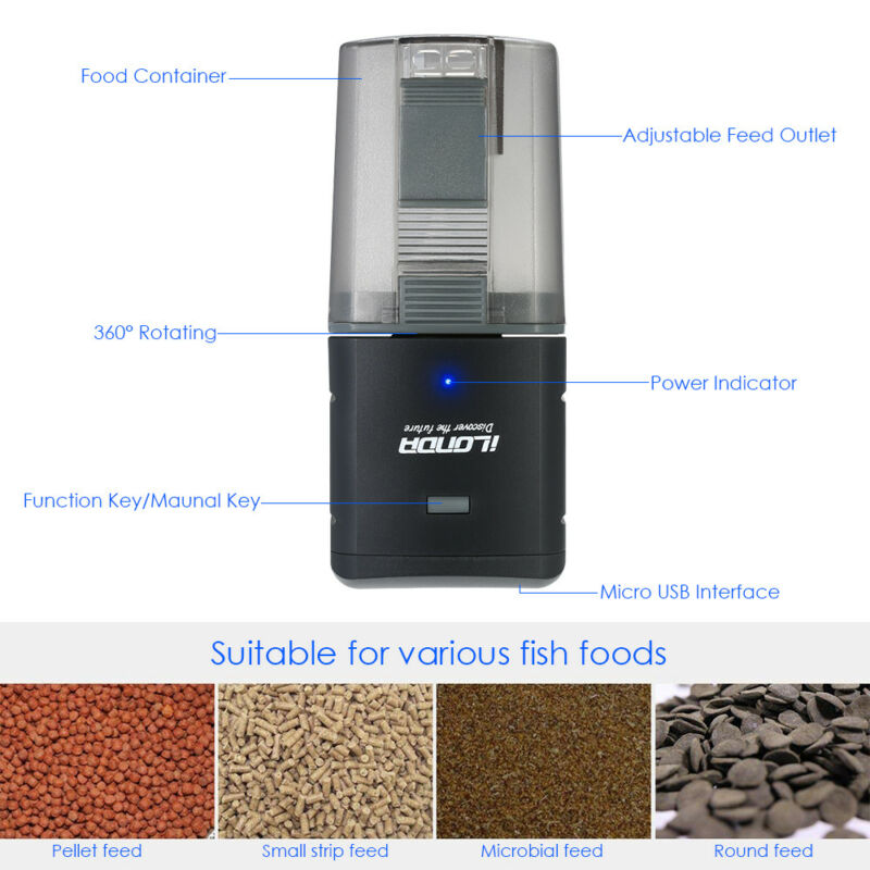 Smart WiFi Remote Automatic Aquarium Fish Feeder System
