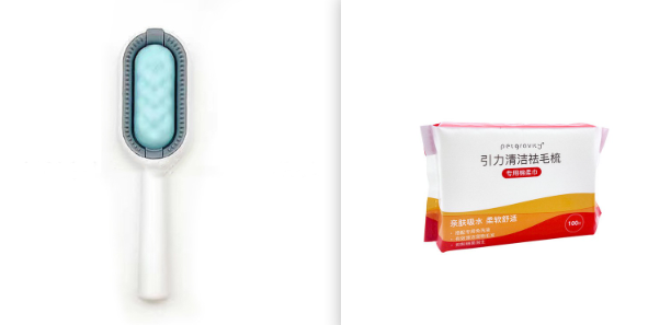 Pet Grooming Brush Dematting Hair Removal Cleaning Tool