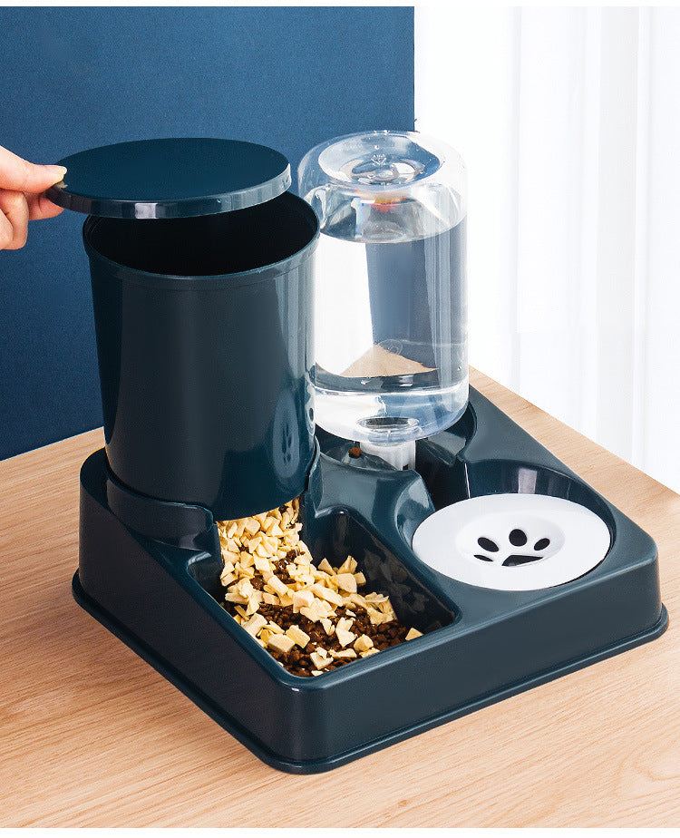 Pet Automatic Food And Water Combined Feeding Bowl Device