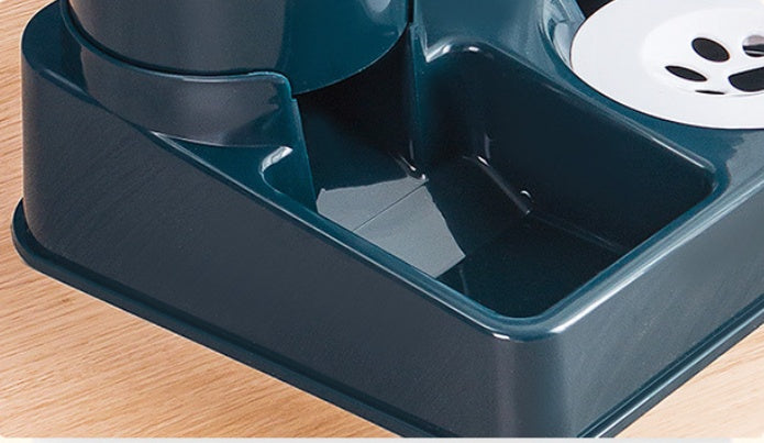 Pet Automatic Food And Water Combined Feeding Bowl Device