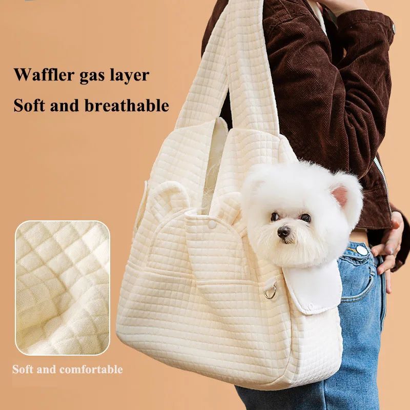 Pet Backpack Carrier Breathable Cross Design Travel Bag