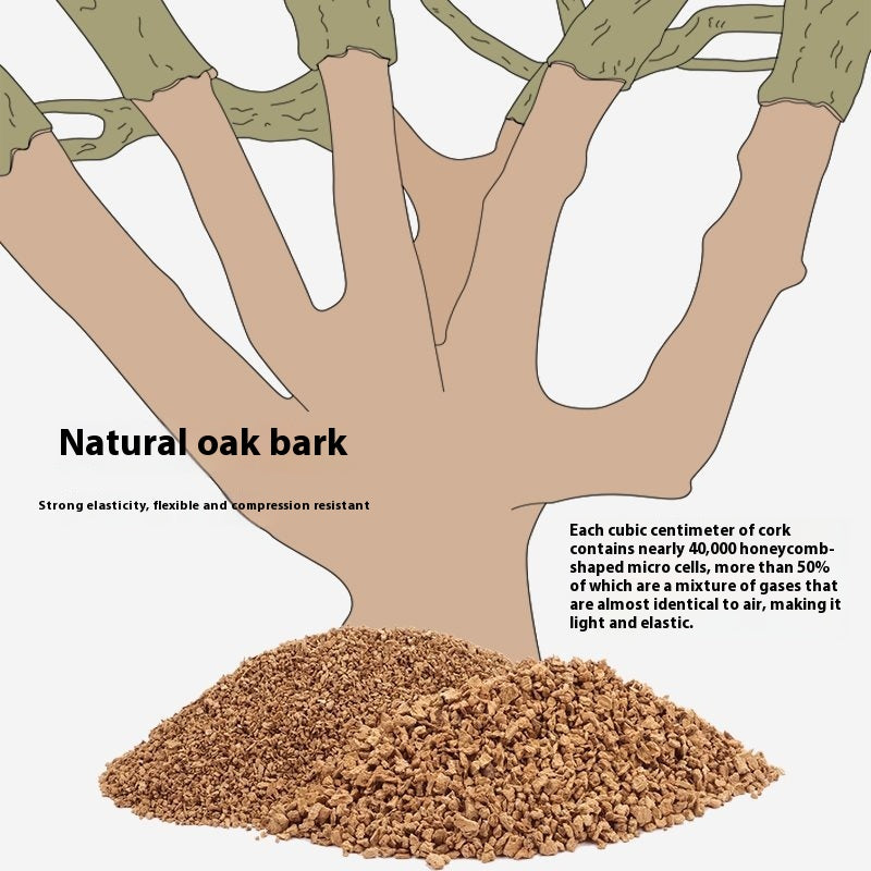 Oak Cork Hamster Bedding Dust Free Cage Landscaping Supplies