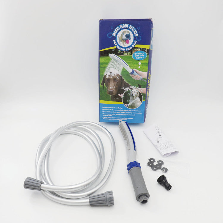 Pet Bath Shower Water Hose Grooming Brush