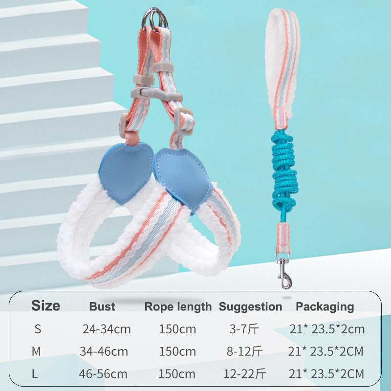 Pet Chest Vest Breathable Summer Walking Leash