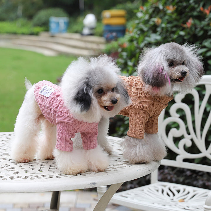 Pet Warm Knitted Winter Sweater Clothing Apparel Cozy