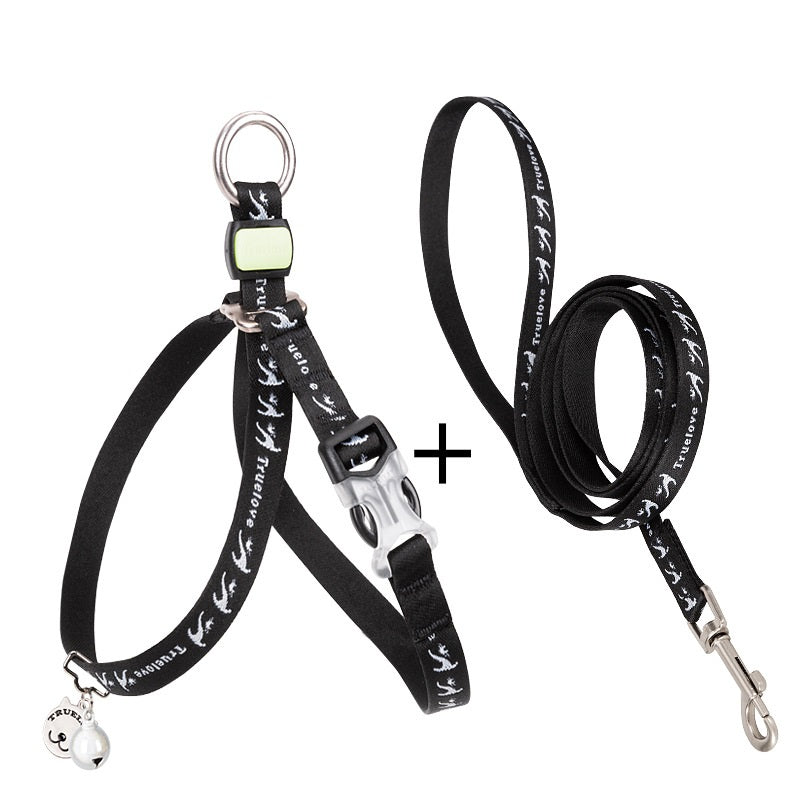 Pet Bell Chest Strap Vest Haulage Rope Leash