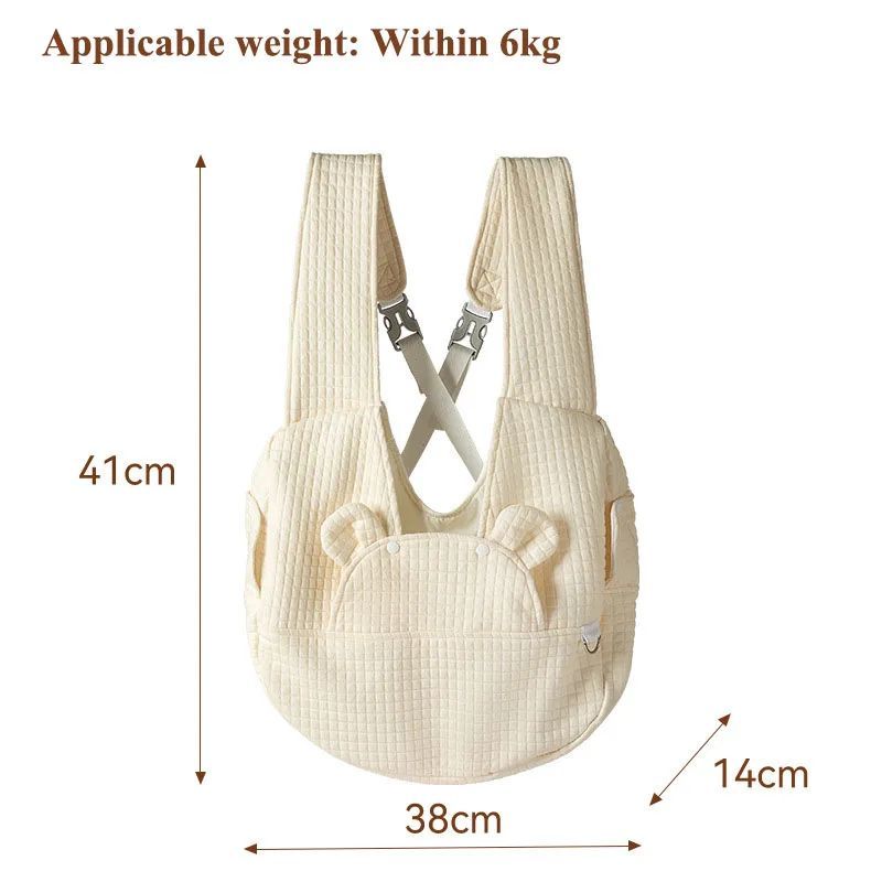 Pet Backpack Carrier Breathable Cross Design Travel Bag