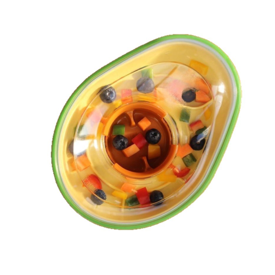 Pet Anti-Tumble Avocado Feeding Bowl Stable Food Dish