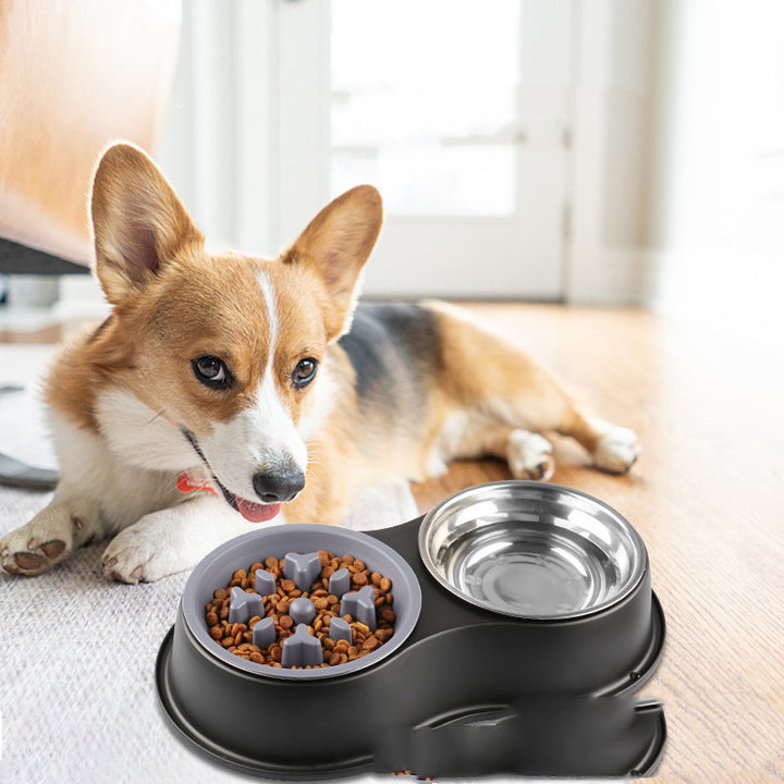 Pet Slow Feeding Bowl Removable Anti Choke Feeding Dish