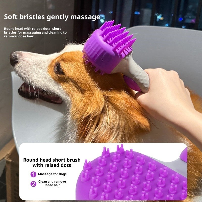 Pet Bath Shower Floating Hair Cleaning Brush