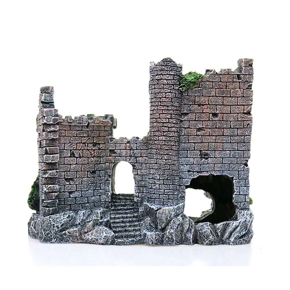 Aquarium Resin Castle Fish Tank Decoration