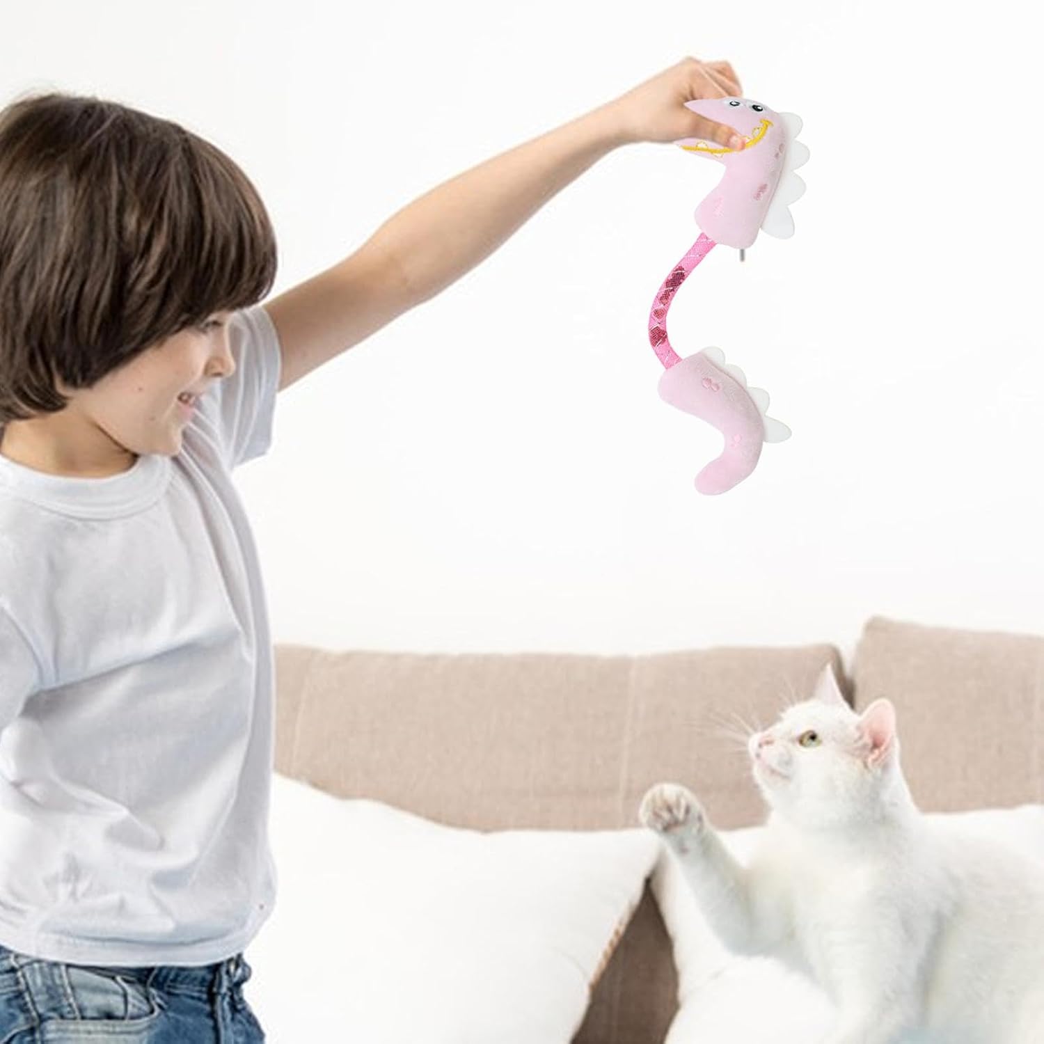 Pet Chew Rope Teeth Cleaning Interactive Kicker Spring Toy