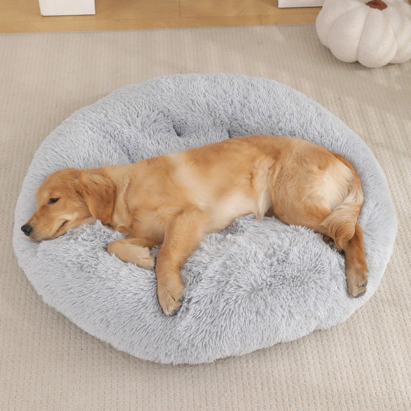 Pet Round Plush Warm Sleep Bed Mat House