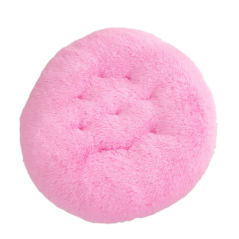 Pet Round Plush Warm Sleep Bed Mat House