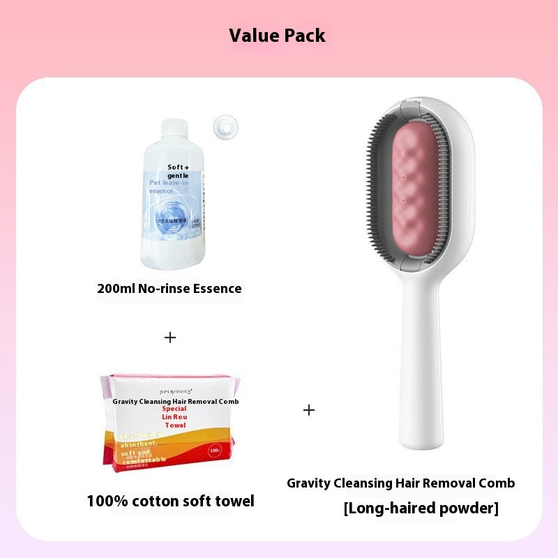 Pet Grooming Brush Dematting Hair Removal Cleaning Tool