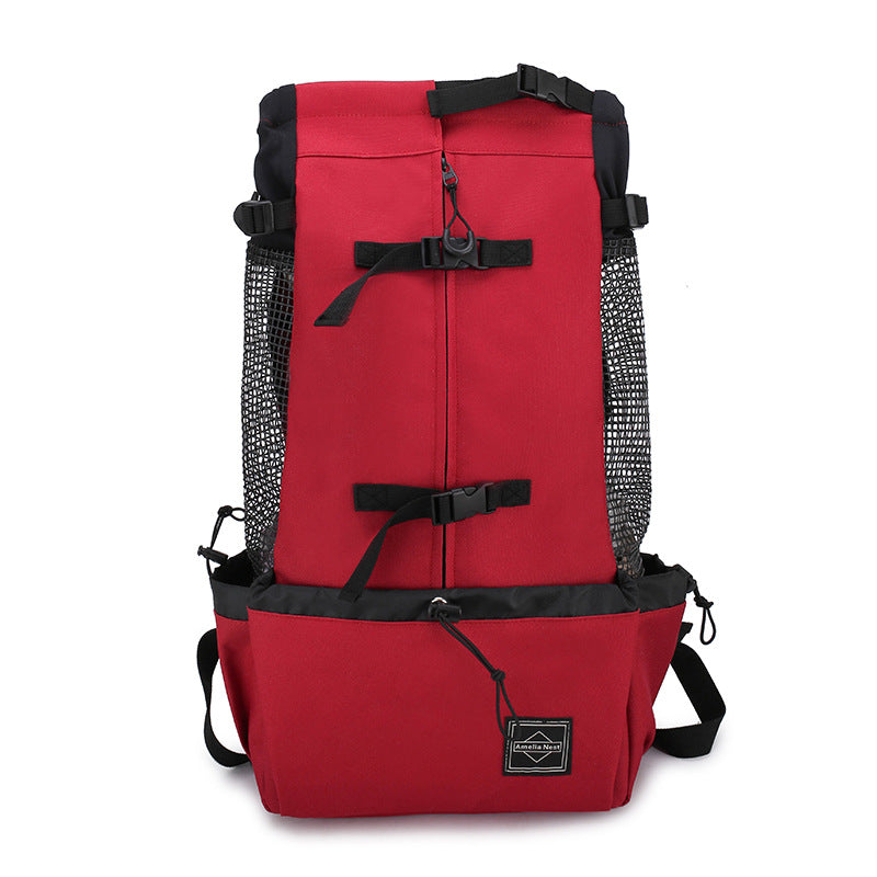 Pet Carrier Backpack Double Shoulder Outdoor Travel Bag