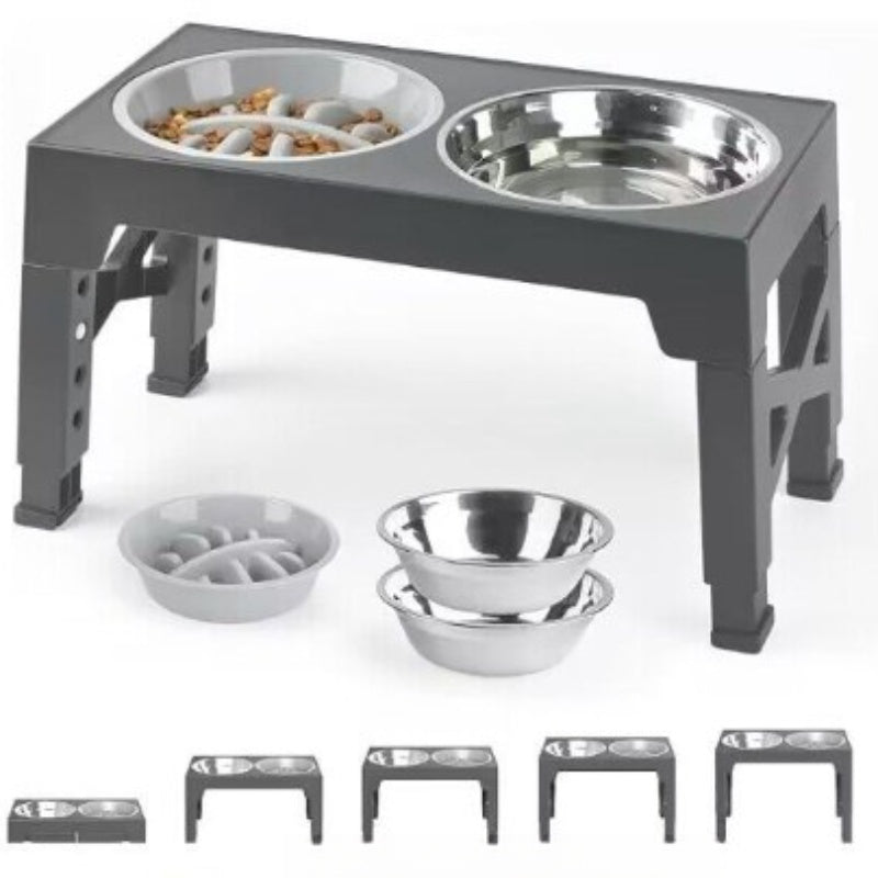 Pet Elevated Neck Support Anti Tumble Feeding Bowl