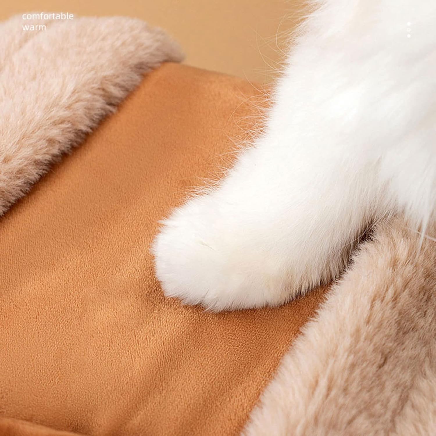 Pet Carrier Backpack Winter Plush Outdoor Travel Bag