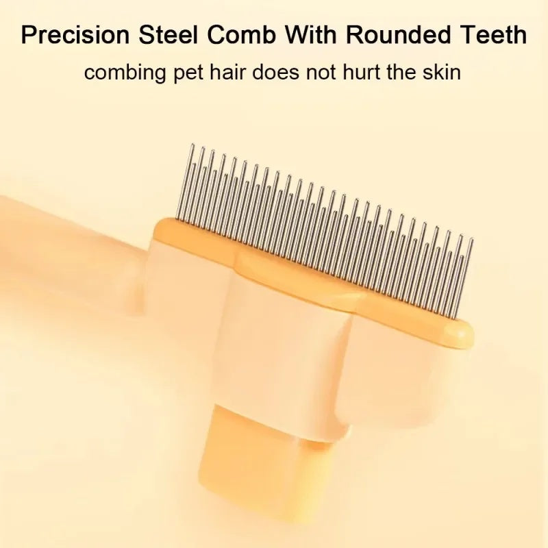 One Click Pet Grooming Brush Gentle Hair Removal Tool