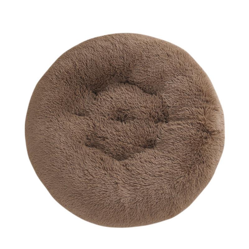 Pet Round Plush Warm Sleep Bed Mat House