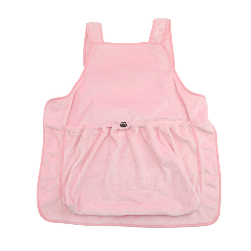 Pet Carrier Apron Plush Hanging Chest Travel Pouch