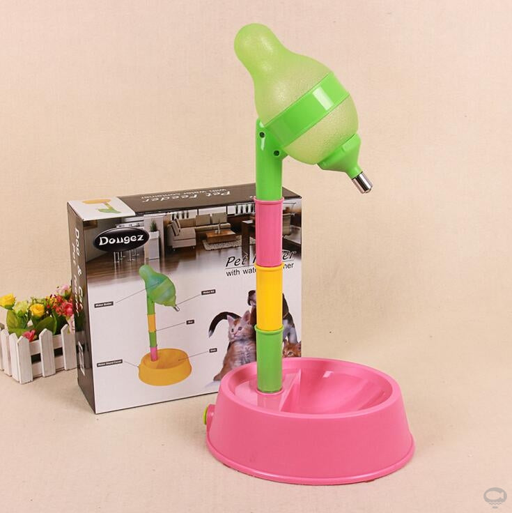 Pet Automatic Adjustable Height Water Dispenser Fountain Bowl