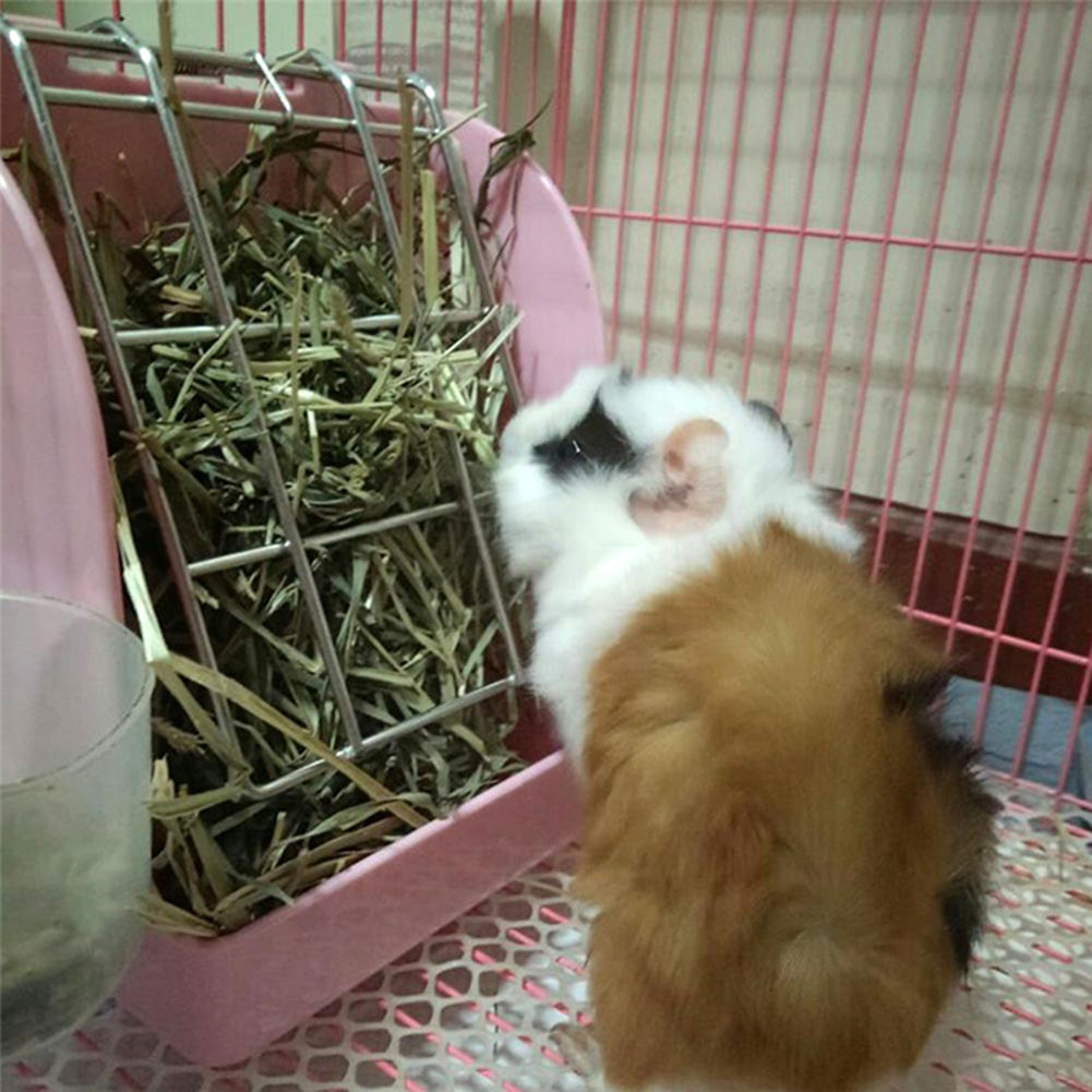 Wooden Rabbit Hay Grass Feeder Rack